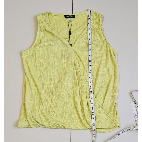 Cable & Gauge Women's Tank Top Green Size Large - Picture 4 of 5